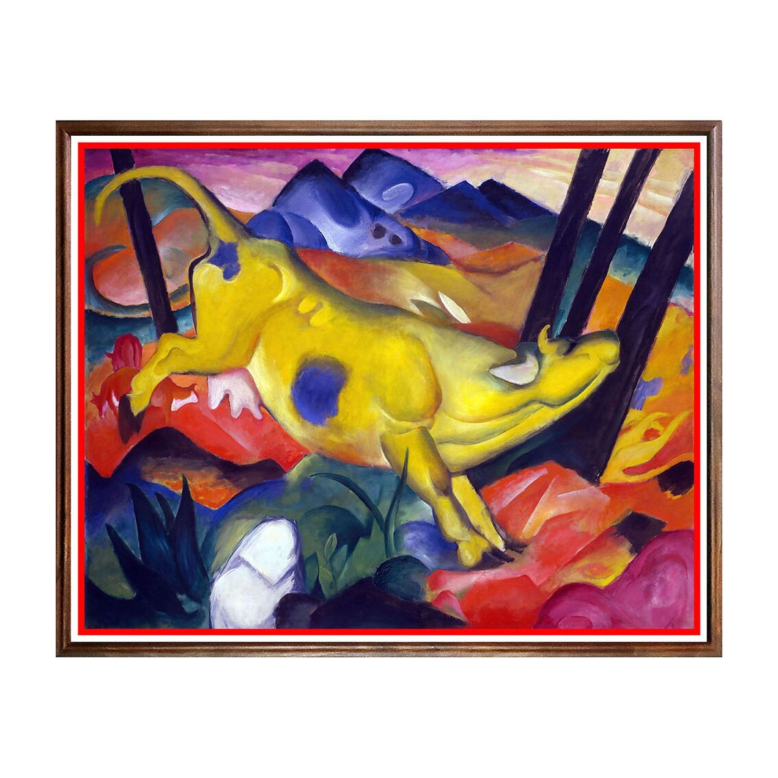 Tablou Poster, Arta Sec. XX, Franz Marc - Yellow Cow - ASD-117, 40 x 50 cm