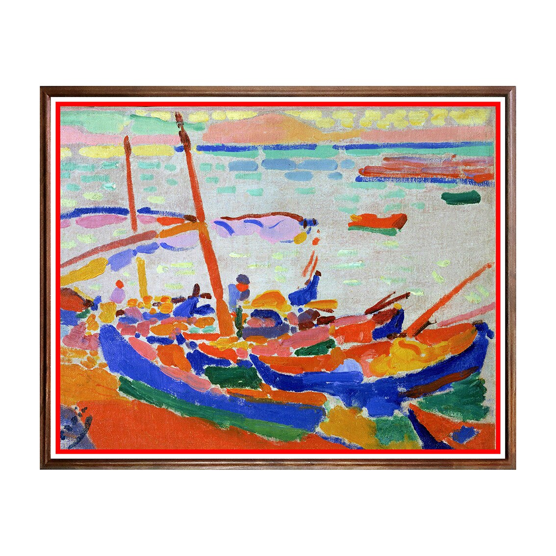 Tablou Poster, Arta Sec. XX, André Derain - Fishing Boats, Collioure - ASD-066, 40 x 50 cm