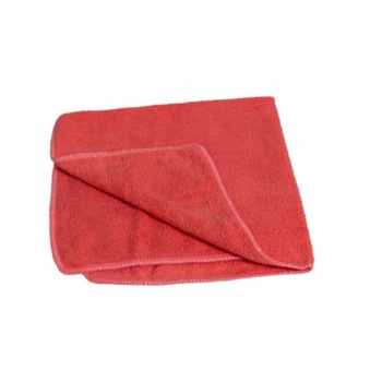 Set 3 lavete profesionale Esenia universale din microfibra, culoare rosie Set 3 lavete profesionale Esenia universale din microfibra, culoare rosie