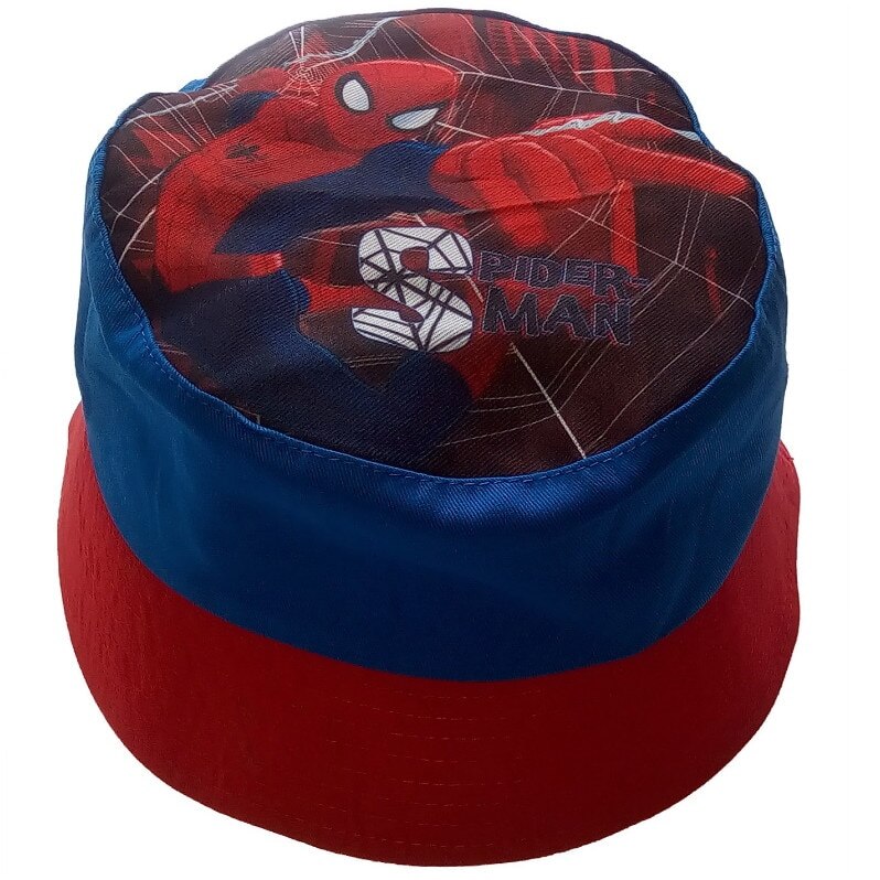 Palarie copii , Spiderman, Albastru/Rosu, 54 cm