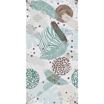 Tapet Premium Artfoyer - Frunze, Tropical, Vintage, Color, Vlies (Non-Woven), Eco Frendly, Nu necesita adeziv, Set 3 role, 5,4 mp Tapet Premium Artfoyer - Frunze, Tropical, Vintage, Color, Vlies (Non-Woven), Eco Frendly, Nu necesita adeziv, Set 3 role, 5,4 mp