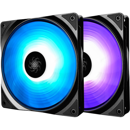 Ventilator Deepcool RF140 RGB 2in1 Fan Pack, iluminare LED RGB