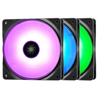 Ventilator Deepcool RF120, 120mm, RGB LED three fan pack, iluminare LED RGB