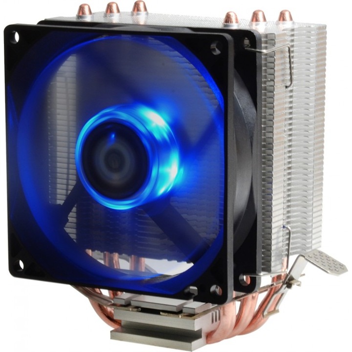 Cooler procesor ID-Cooling SE-903 Blue LED, 3 heatpipe-uri direct touch, 6mm