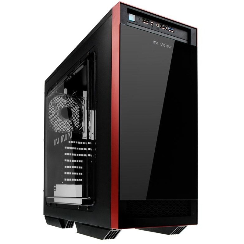 Carcasa In Win 503 Black/Red, Mid Tower, fara sursa
