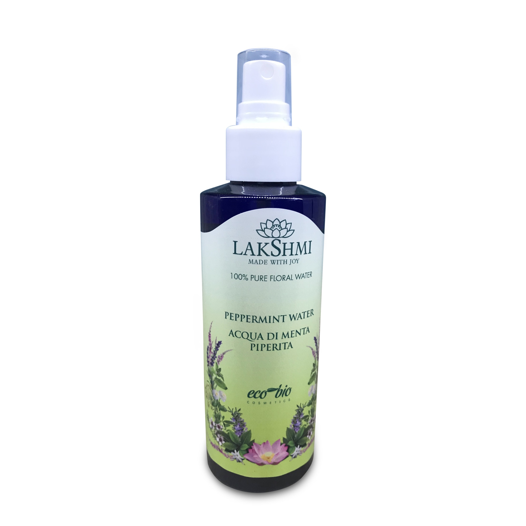 Apa florala de menta, Lakshmi, 125 ml, hidrosol natural