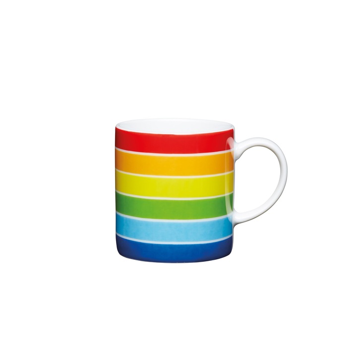 Ceasca espresso, portelan, 80ml, "Rainbow" - Kitchen Craft