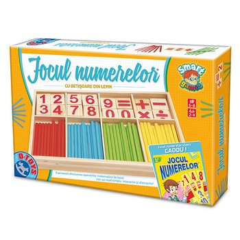 Joc de Societate D-Toys Jocul Numerelor cu Piese de Lemn Joc de Societate D-Toys Jocul Numerelor cu Piese de Lemn