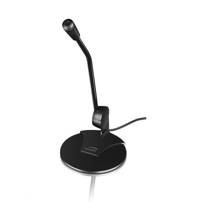 Микрофон Speedlink Pure, 3,5 мм жак, черен