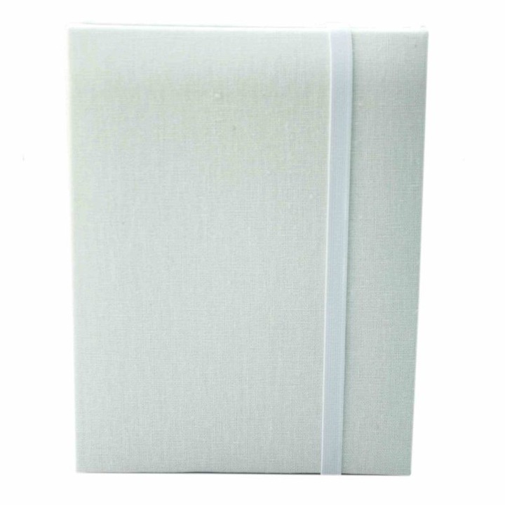 Leporello Canvas mini fotóalbum, 14 kép, 15x21cm, fehér