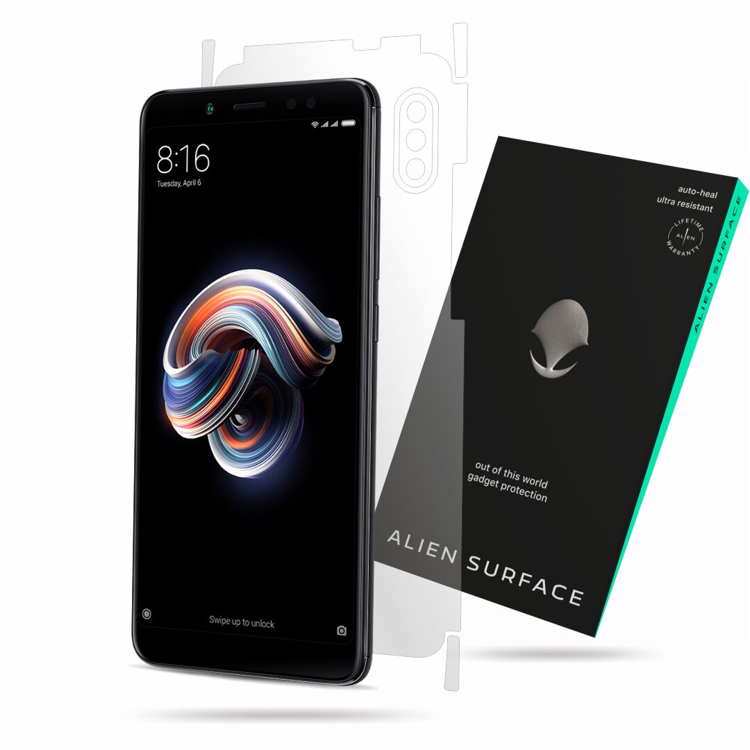 Folie Alien Surface, Xiaomi Redmi Note 5, protectie spate, laterale