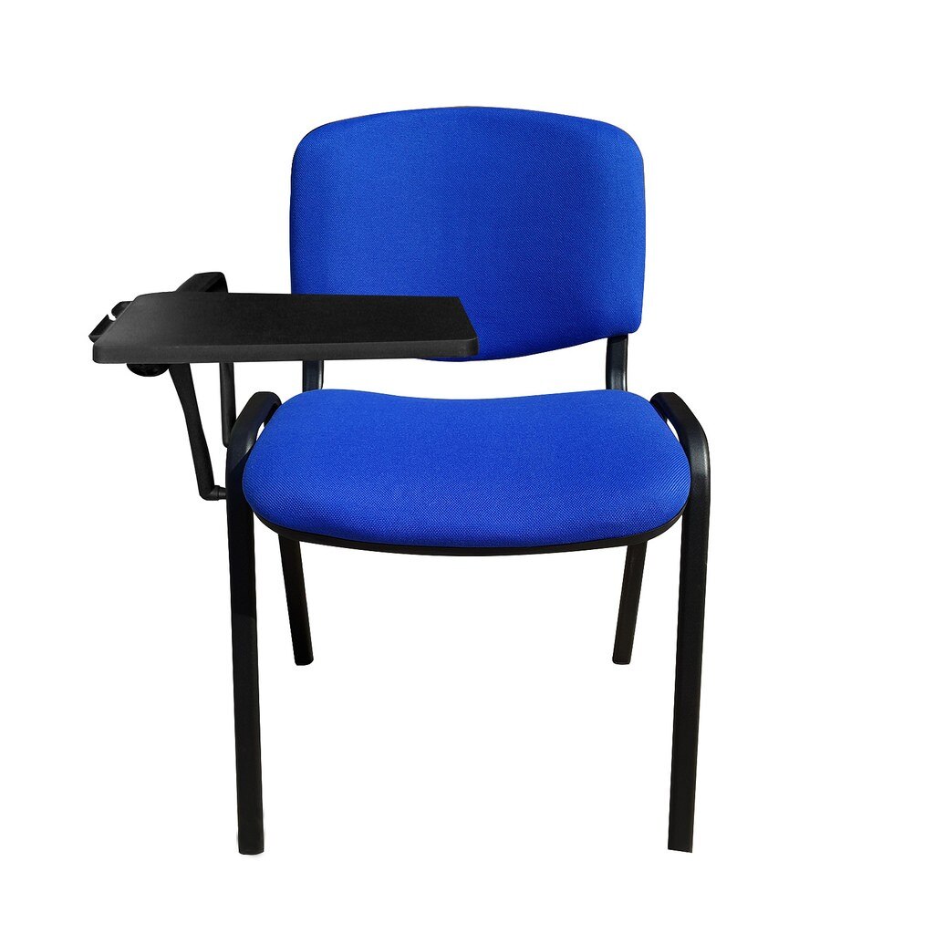 Scaun vizitator ISO BLACK cu masuta, Safir stofa cagliari