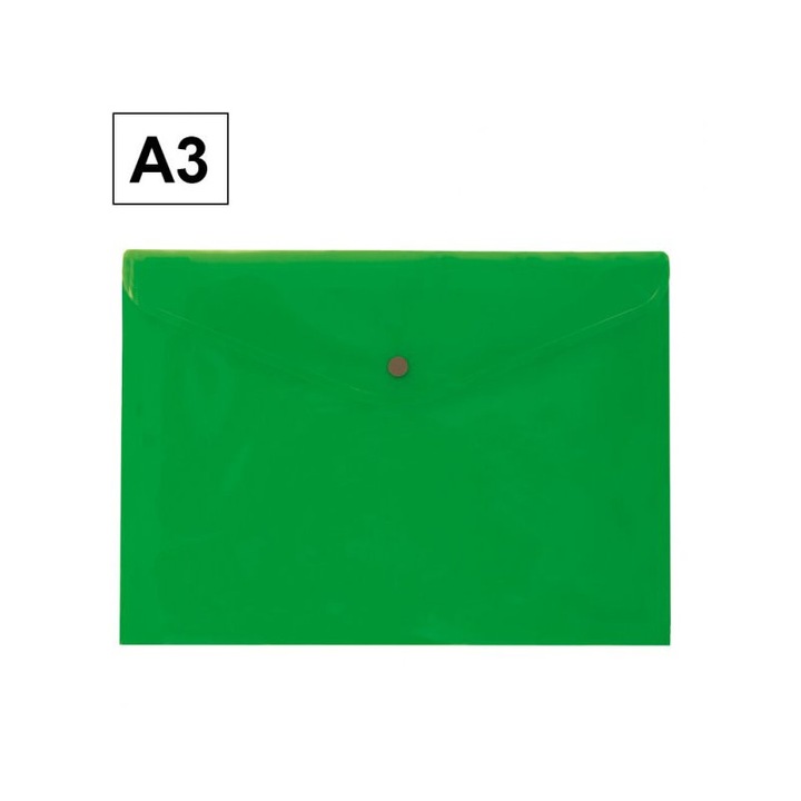 Папка с копче, Plus 163843, A3, Зелен