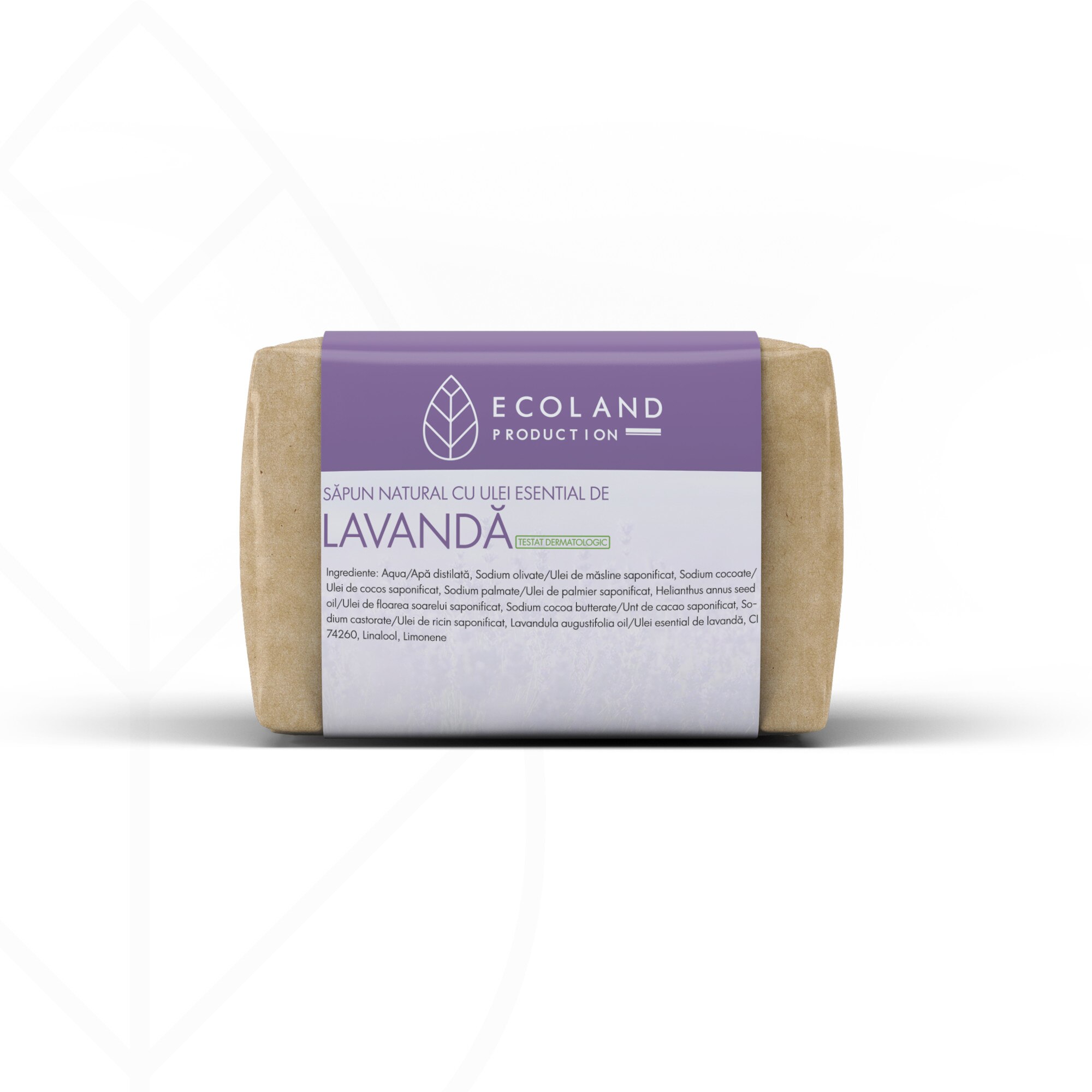 Sapun natural cu ulei esential de lavanda,Ecoland Production,100g