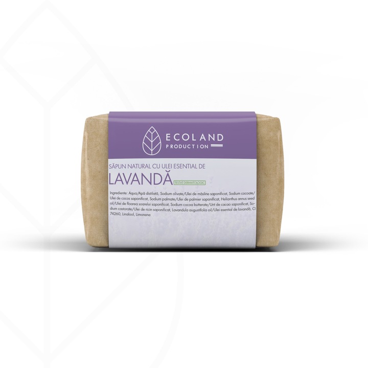 Sapun natural cu ulei esential de lavanda,Ecoland Production,100g
