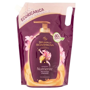 Rezerva Sapun Crema Igienizant Spuma di Sciampagna cu ulei de argan 1500 ml Rezerva Sapun Crema Igienizant Spuma di Sciampagna cu ulei de argan 1500 ml