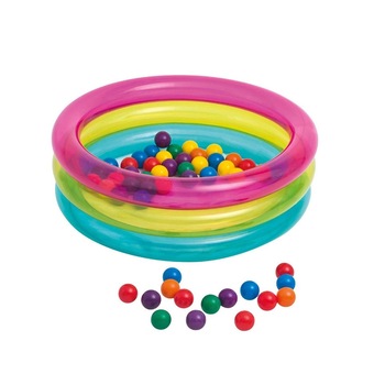 Piscina copii INTEX, 1-3ani, diametru 86 cm, inaltime 25 cm + 50 bile incluse Piscina copii INTEX, 1-3ani, diametru 86 cm, inaltime 25 cm + 50 bile incluse