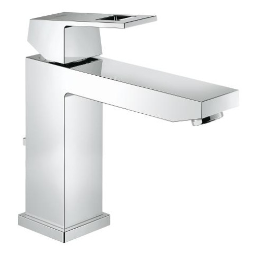 Baterie lavoar inaltime medie Grohe Eurocube,crom,furtune flexibile