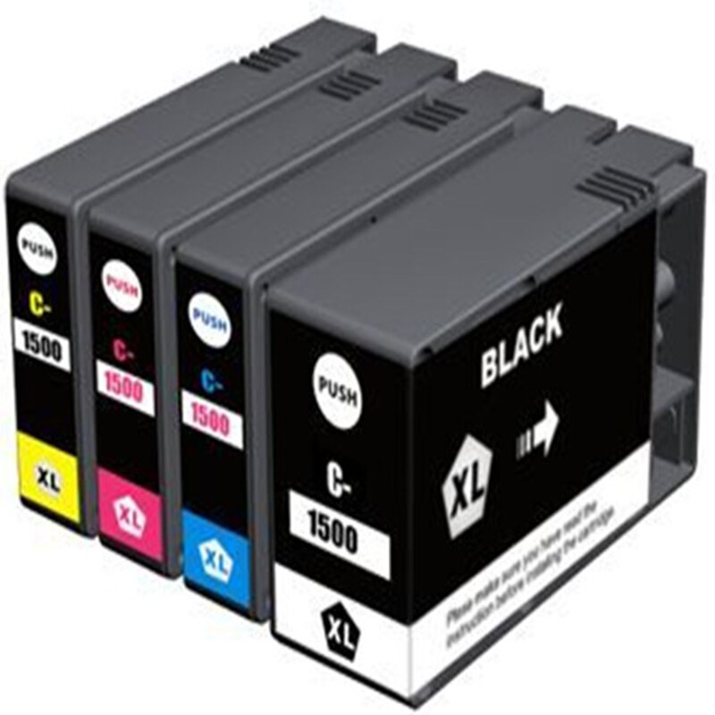 Kit 4 Cartuse Compatibile Pentru Canon PGI1500XL BK/C/M/Y CANON MAXIFY MB 2150 , CANON MAXIFY MB 2155 ,CANON MAXIFY MB 2755 ,CANON MAXIFY MB 2750 , MAXIFY MB 2050 , MAXIFY MB 2350