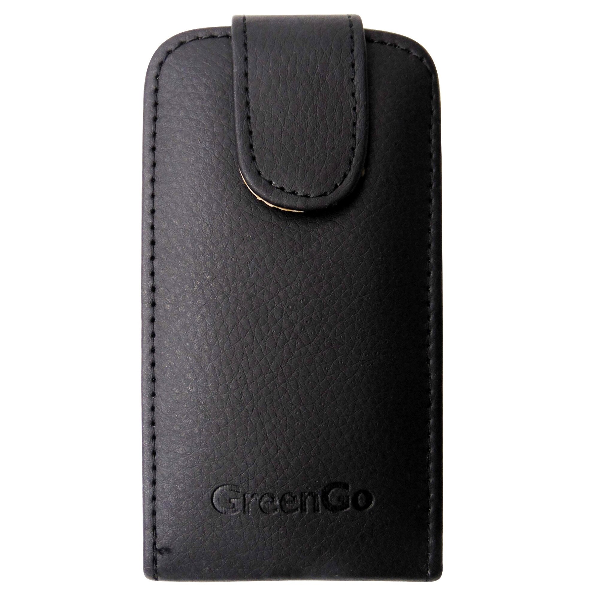 Husa flip Sligo GreenGo neagra pentru HTC Desire C