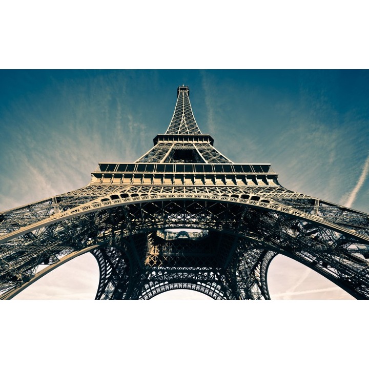 Tablou canvas Turnul Eiffel de jos, 40x30 cm