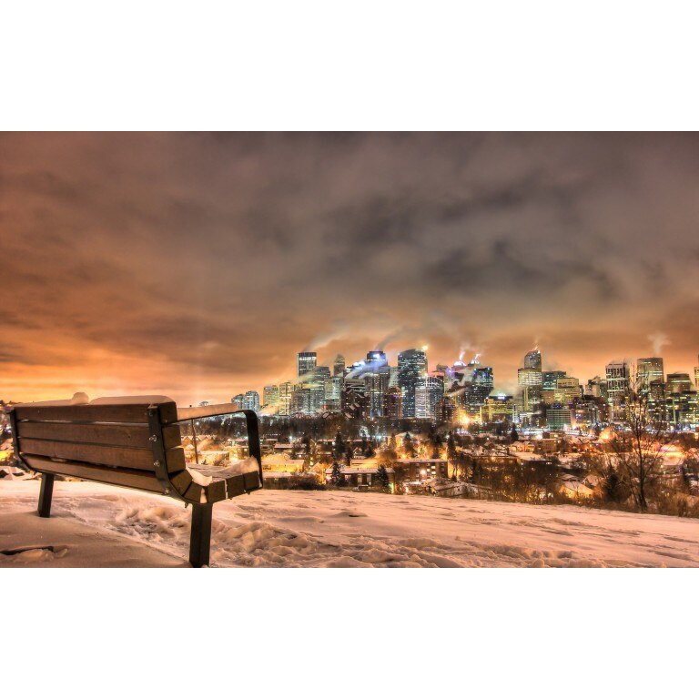 Tablou canvas Feeria nocturna urbana, 50x35 cm