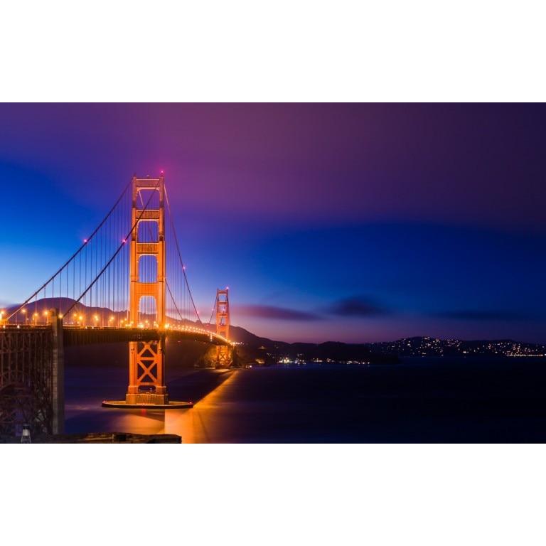 Tablou canvas Golden Gates Bridge, 60x40 cm