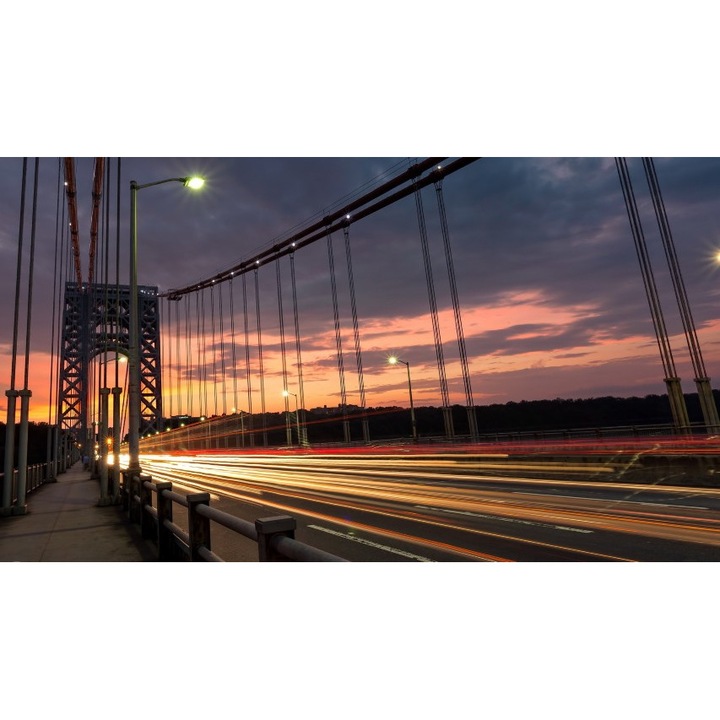 Öntapadós tapéta A hídon naplementekor, 80x125 cm