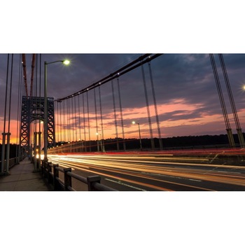 Tablou canvas Pe pod la apus, 50x90 cm Tablou canvas Pe pod la apus, 50x90 cm