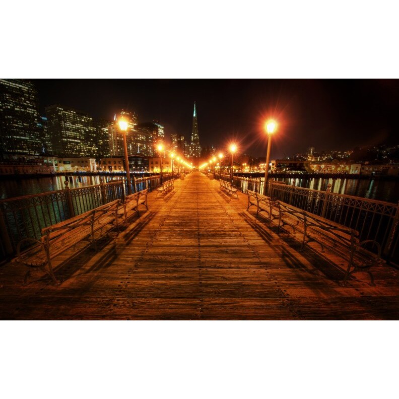 Tablou canvas Esplanada noaptea, 60x40 cm