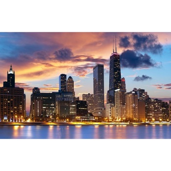Fototapet autoadeziv New York noaptea, 75x100 cm Fototapet autoadeziv New York noaptea, 75x100 cm