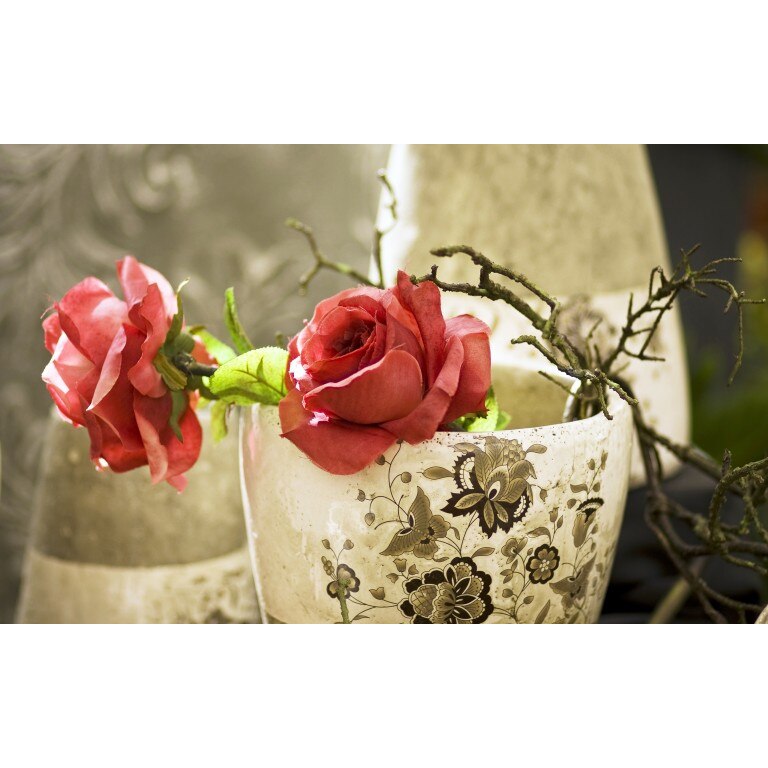 Fototapet autoadeziv PP Trandafiri in vaza, 120x80 cm