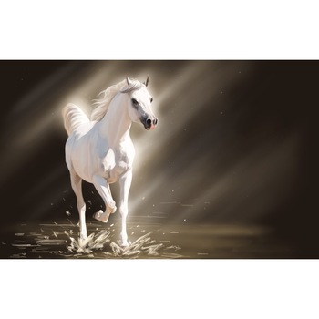 Tablou canvas Calul alb, 50x90 cm Tablou canvas Calul alb, 50x90 cm