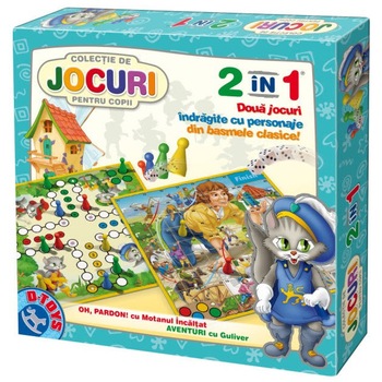 Joc de Societate D-Toys 2 in 1 Gulliver Motanul Incaltat Joc de Societate D-Toys 2 in 1 Gulliver Motanul Incaltat