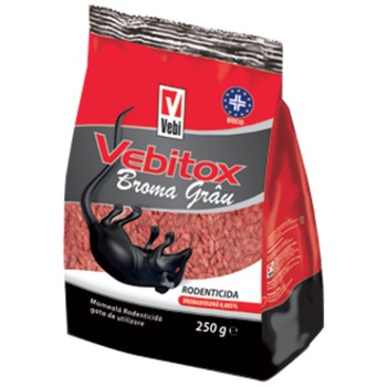 Otrava pentru soareci si sobolani Vebitox Grau 250 gr Otrava pentru soareci si sobolani Vebitox Grau 250 gr