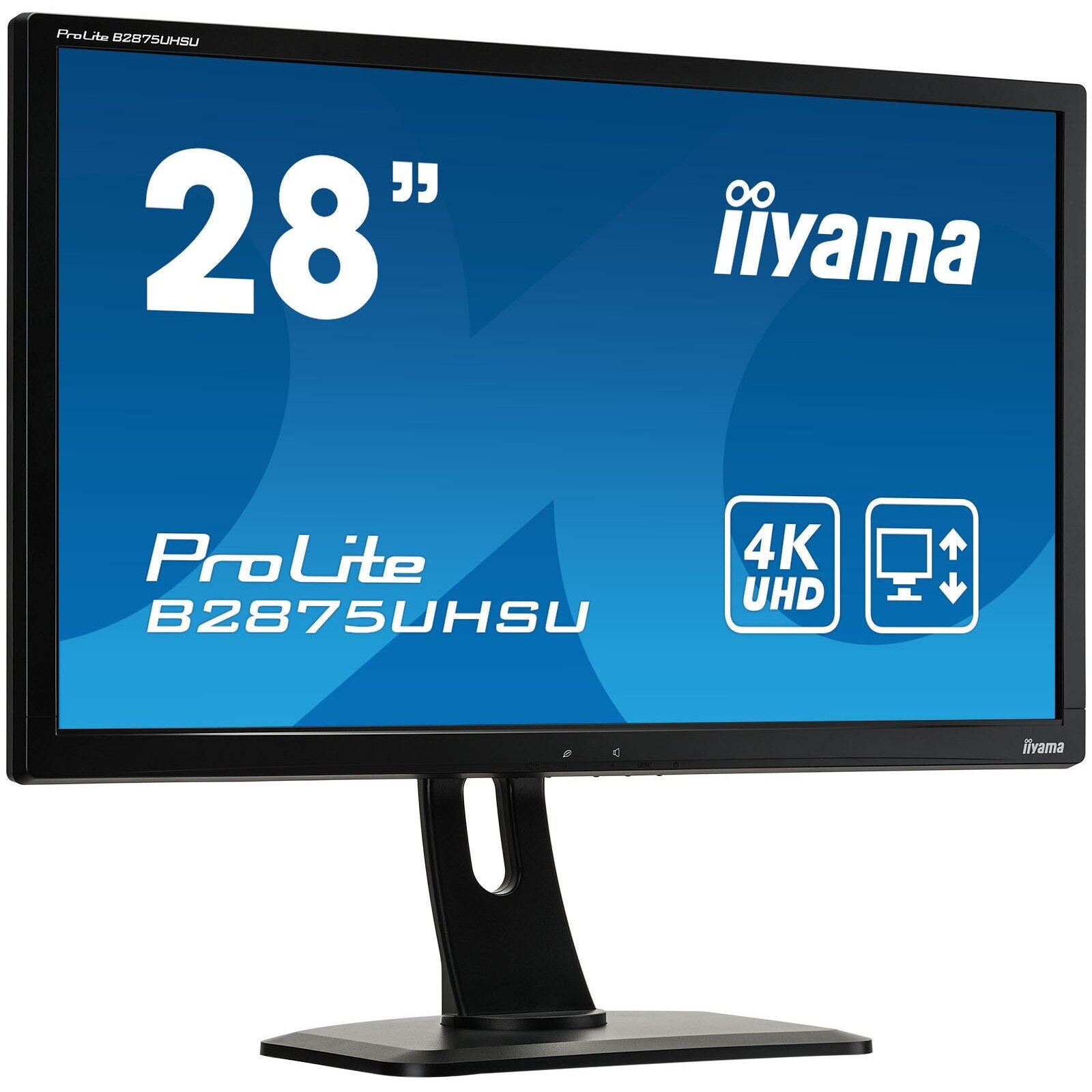 Monitor IIYAMA, ProLite B2875UHSU-B1, 4K (UHD), PIP, 28'', BlueLightReducer