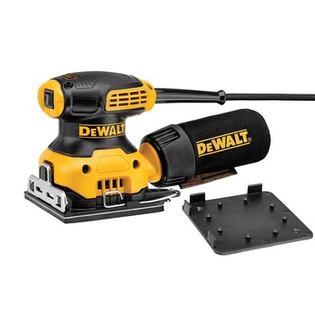 Slefuitor orbital cu foaie abraziva DeWALT DWE6411, 230 W, 14.000 OPM, 1.6 mm dimensiune orbita + sac colector cu conexiune integrata de extragere a prafului Slefuitor orbital cu foaie abraziva DeWALT DWE6411, 230 W, 14.000 OPM, 1.6 mm dimensiune orbita + sac colector cu conexiune integrata de extragere a prafului