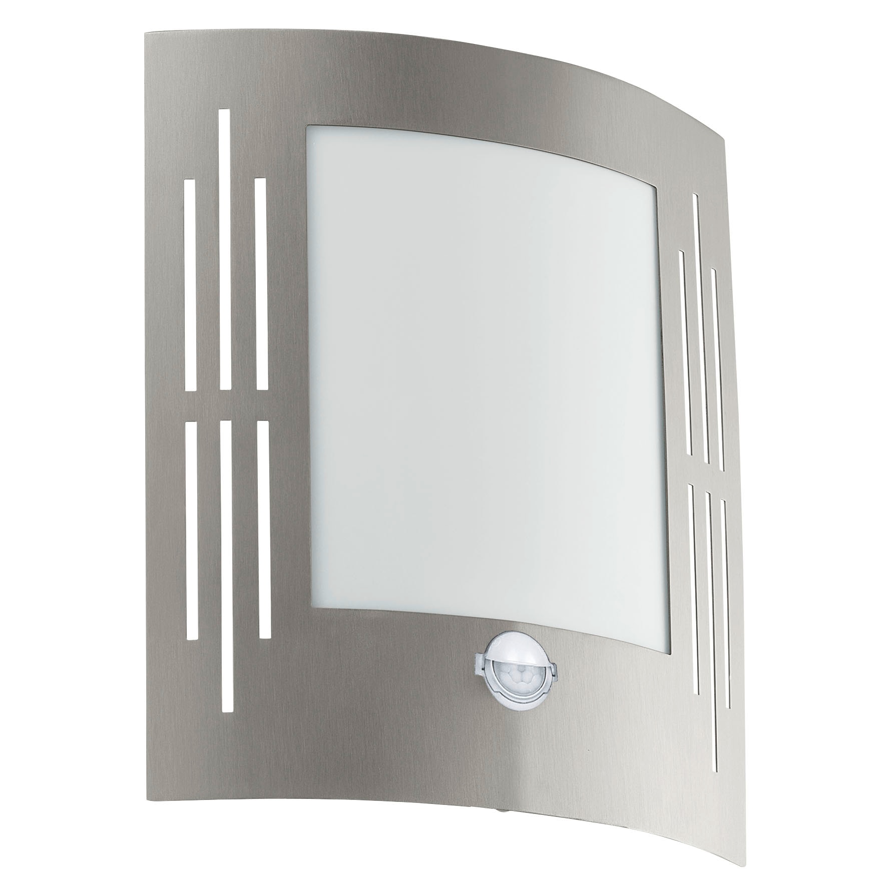 Aplica exterior cu senzor, inox Eglo City, 1x15W, E27