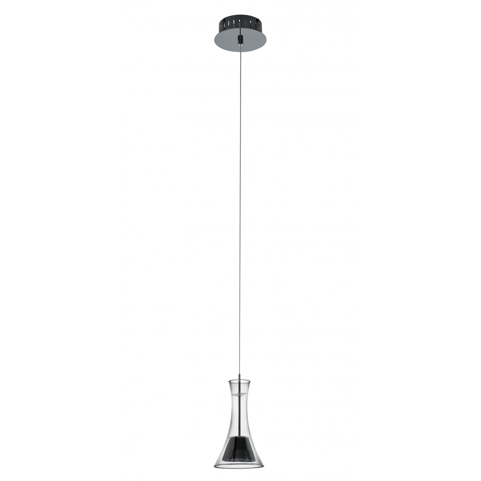 Pendul LED Eglo Musero, 1x5.4W, sticla fumurie