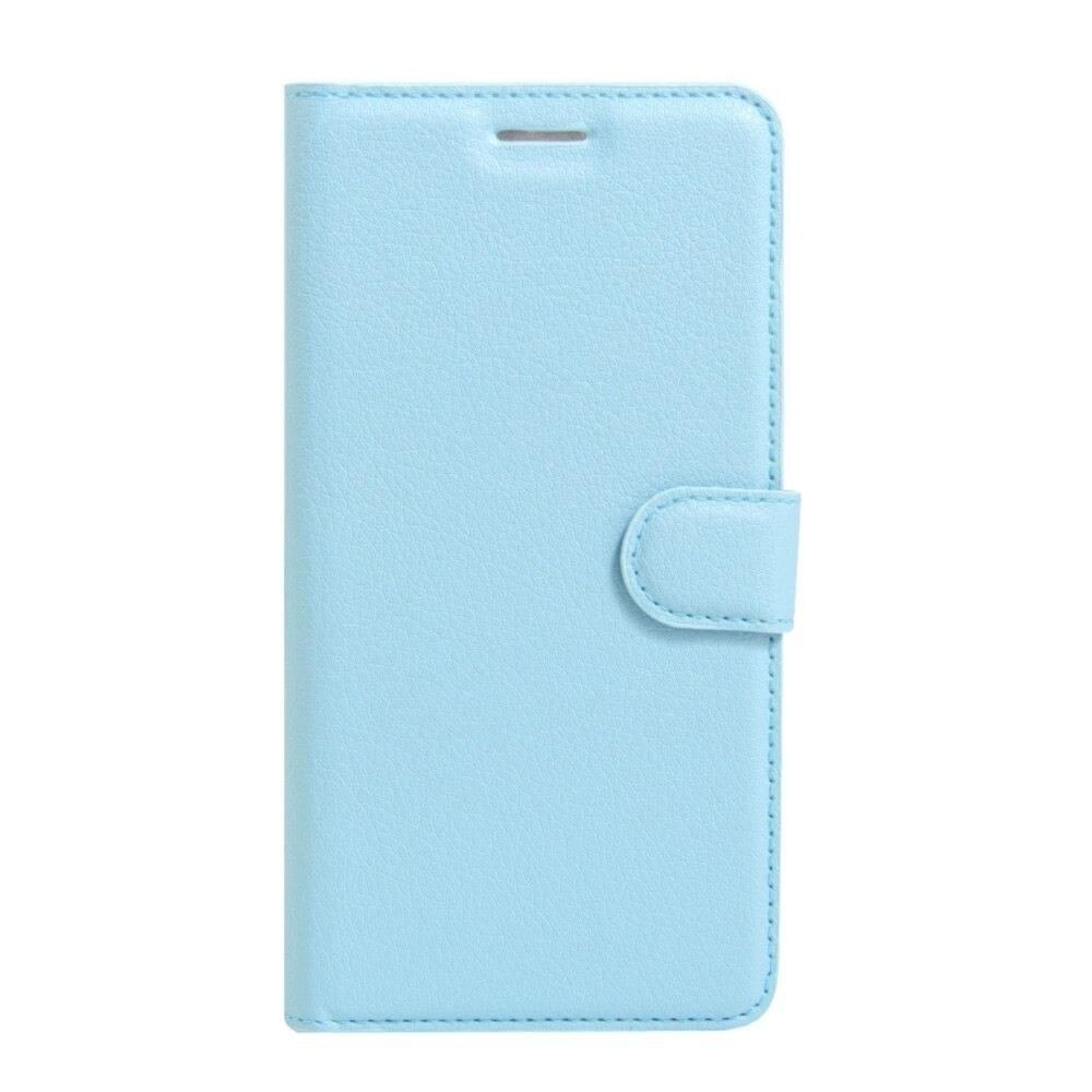 Husa Samsung Galaxy J5 2017 - Crazy Horse din piele eco - albastru