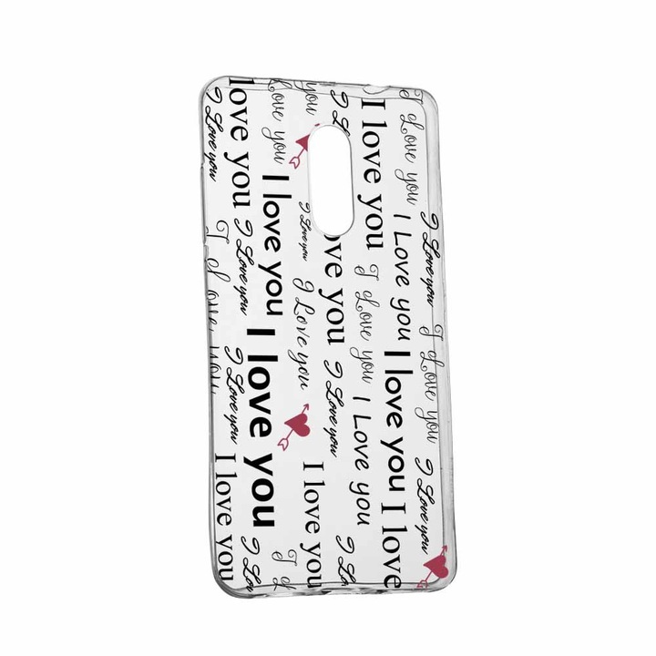 Силиконов калъф, прозрачен, тънък, I Love You, Asus Zenfone 3 LASER / ZC551KL