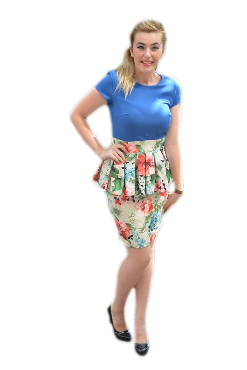 Rochie eleganta, tip costumas,D&J Exclusive, Multicolor