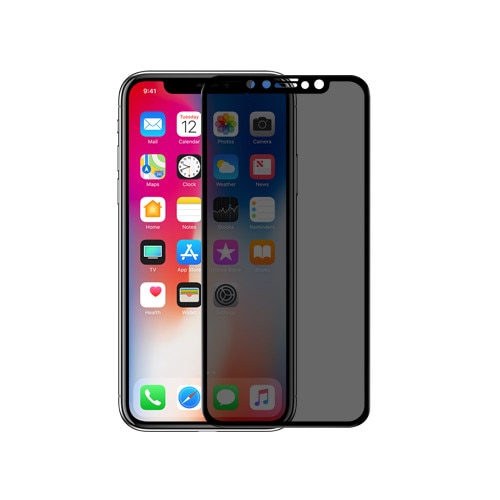 Folie de protectie tempered glass iPhone X XS Nillkin 3D AP+ MAX Negru Privacy