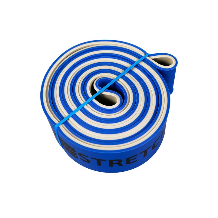 NEZ Blue Powerband rugalmas szalag, izomtömeghez, erőhöz, kereszt edzéshez, funkcionális edzéshez, CrossFit, koordinációhoz, mobilitáshoz, nyújtáshoz, kék