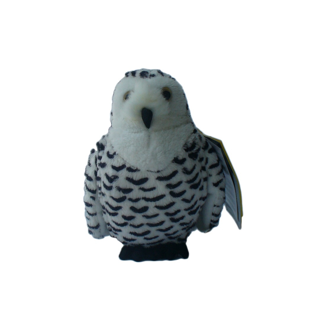 Jucarie din plus Bufnita Alba, Colectia National Geographic America de Nord