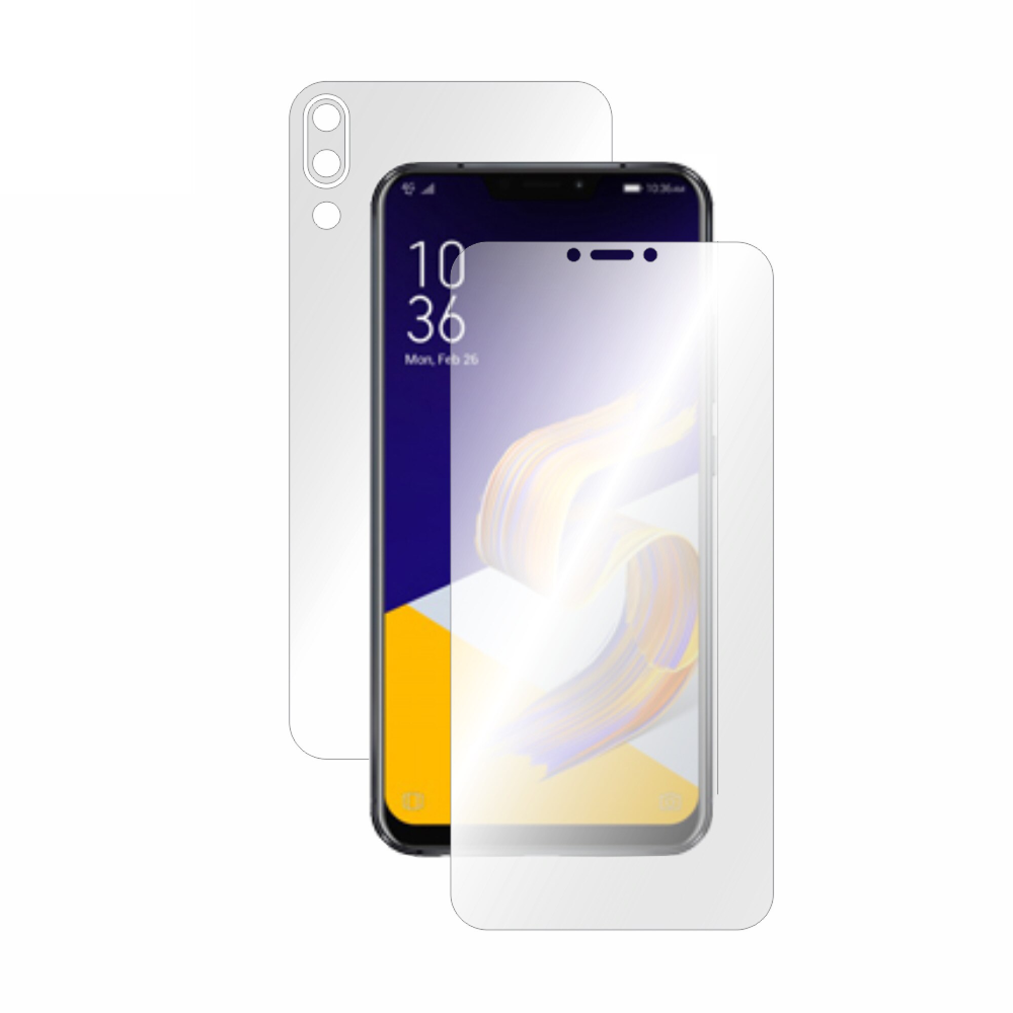 Folie de protectie Clasic Smart Protection Asus Zenfone 5 ZE620KL fullbody,protectie completa ecran si spate+Smart Spray®,Smart Squeegee® si microfibra incluse
