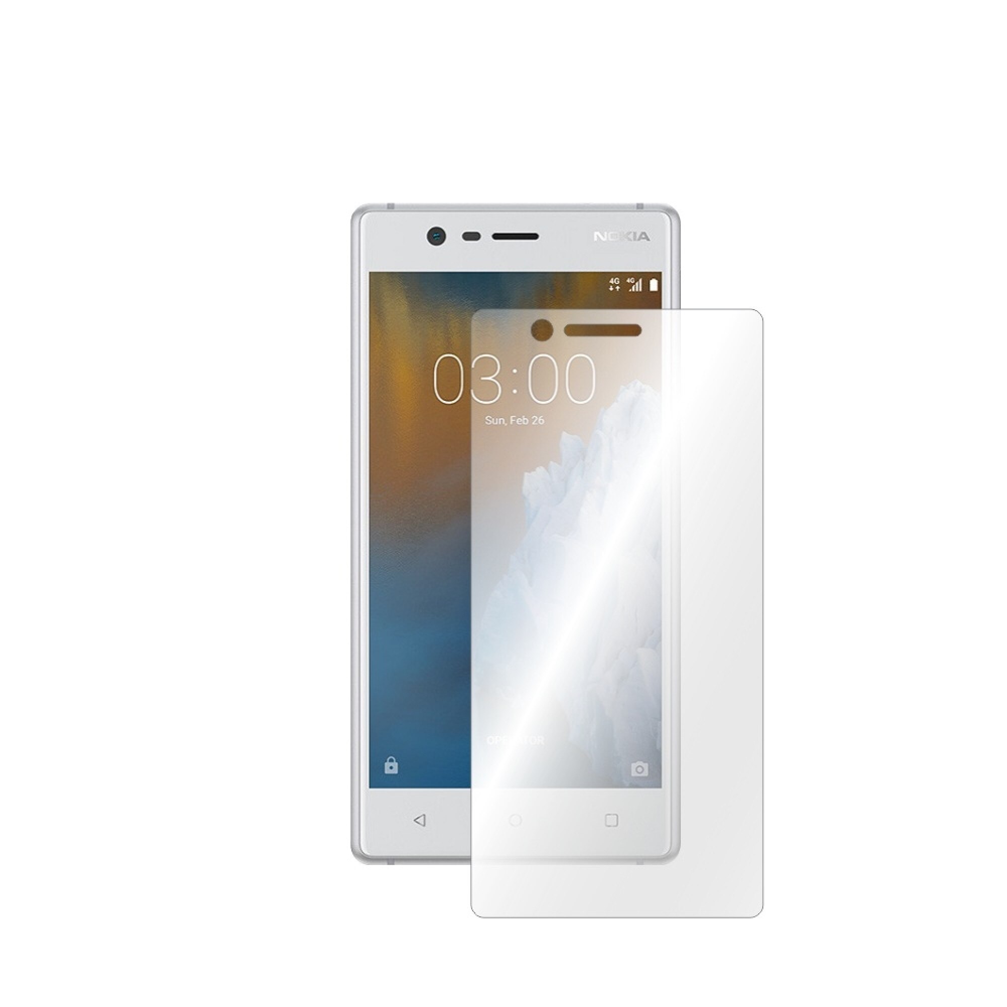 Folie Smart Protection Nokia 3 ecran,protectie completa ecran+Smart Spray®,Smart Squeegee®,microfibra si instructiuni instalare incluse