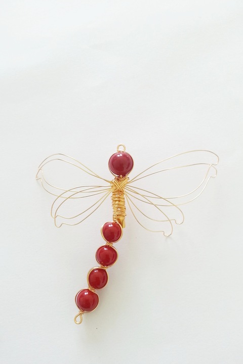 Brosa libelula, Lola Bijoux, rasina rosie