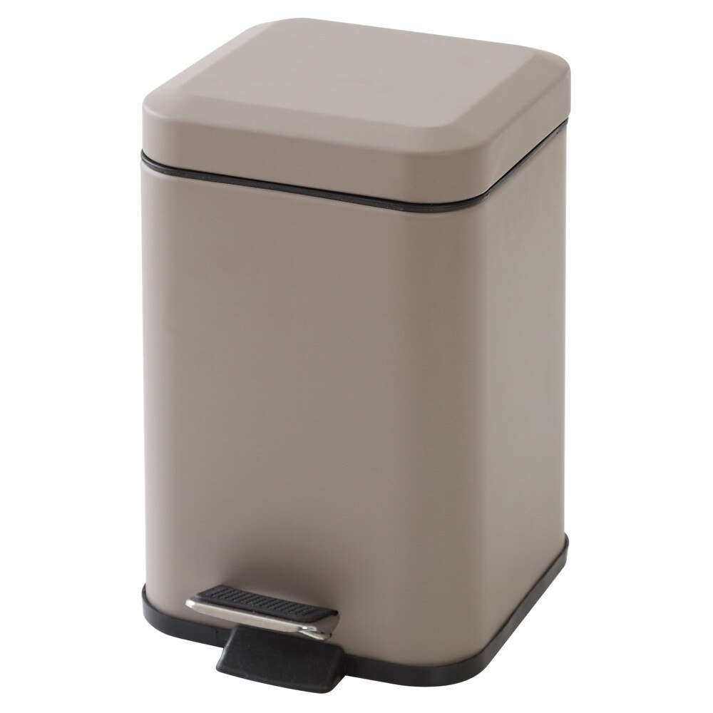 Cos de gunoi Italbox patrat 3l, otel, maron