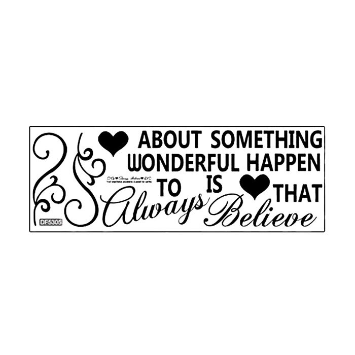 Sticker perete, Always believe, 16 x 110 cm